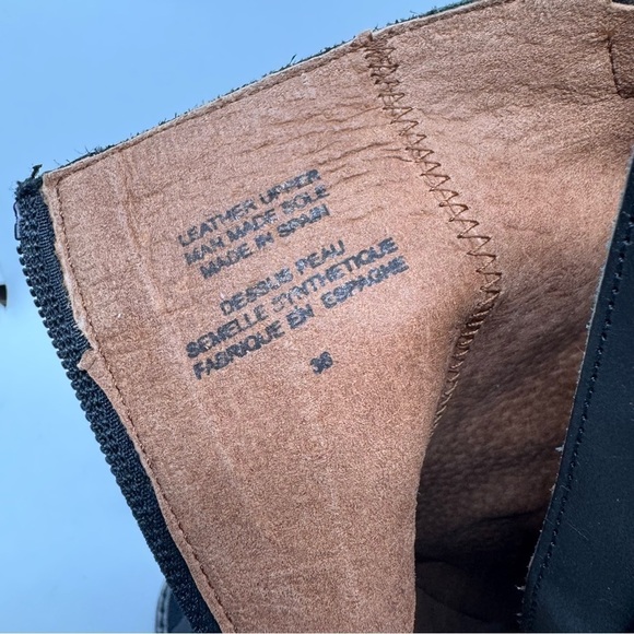 Made in Spain Sixtyseven black leather boots block  heels size 36 - Picture 10 of 11